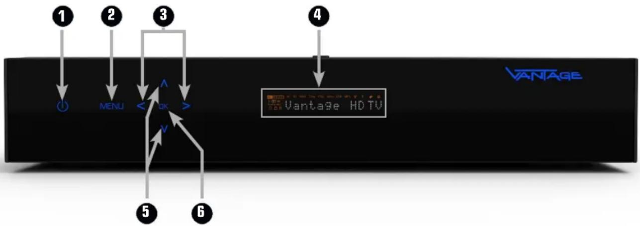 Vantage HD 8000S Twin PVR - Ansicht Vorderseite - 1