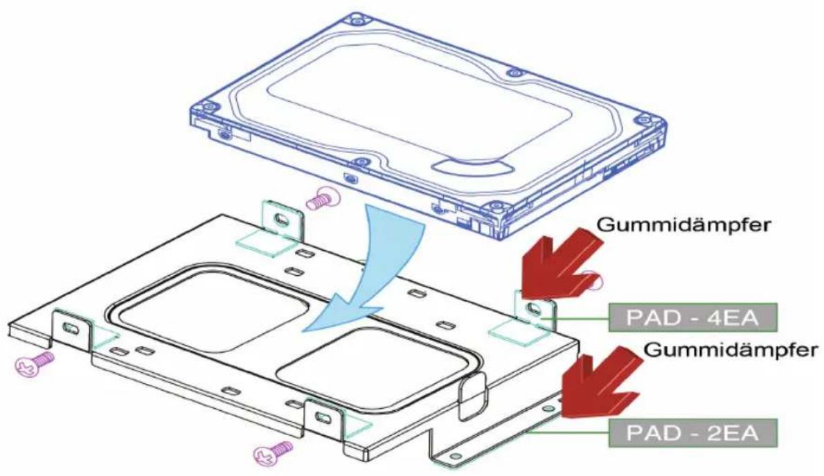 Gummidämpfer PAD - 4EA Gummidämpfer PAD - 2EA