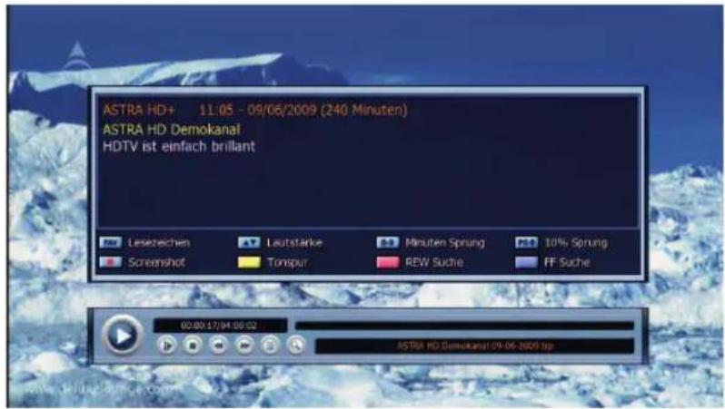 ASTRA HD+ 11:05 - 09/06/2009 (240 Minuten) ASTRA HD Demokanal HDTV ist einfach brillant Leszeichen Leutstarke Minuten Sprung 10% Sprung Screenshot Tongsur REW Suche FF Suche 00:00:17/04:00:02 ASTRA HD Demokanal 09-06-2009 tsp