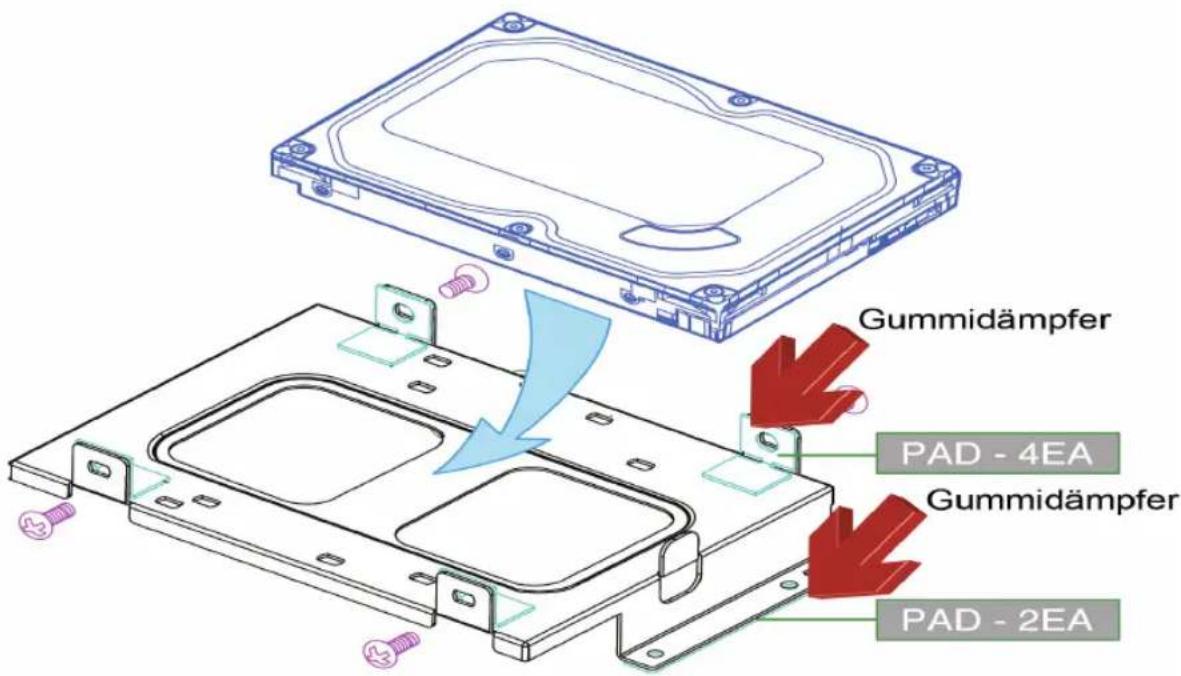 Gummidämpfer PAD - 4EA Gummidämpfer PAD - 2EA