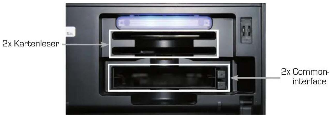 2x Kartenleser 2x Common- interface