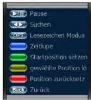 Vantage VT-600C - Bearbeitungsmenü für laufende Wiedergabe - 1