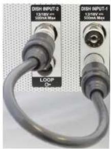 DISH INPUT-2 13/38V max 500mA Max DISH INPUT-1 13/38V max 500mA Max LOOP Op