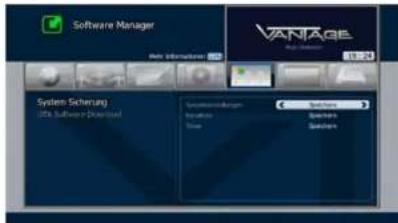 Software Manager VANTAGE System Sicherung 30% Software Personal System Sichuanen Sachanen Sachanen Sachanen