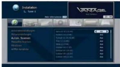 Vantage VT-100 HD+ SmartTV - Autom. Scannen - 1