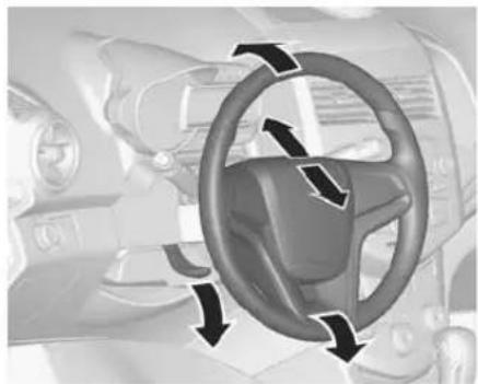 CHEVROLET Aveo Sedan (2012) - Bedienelemente Lenkradeinstellung - 1