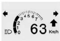 3 4 5 6 7 2 1 0 63 Km/h