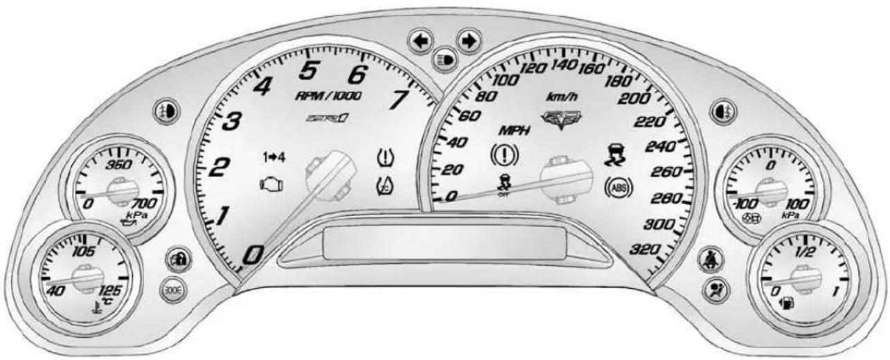 RPM / 1000 7 4 3 2 1 0 105 125 kPa 350 0 700 kPa 1+4 1 0 km/h 80 60 40 20 0 MPH 220 240 260 280 ABS 300 320 120 140 160 180 200 220 240 260 300 320 100 100 kPa 1/2 0 1
