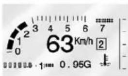 1 2 3 4 5 6 7 63 Km/h 2 -0 0.95G 1