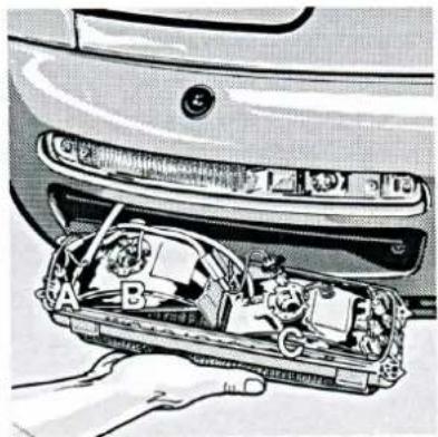 PORSCHE 944 Turbo (1989) - Begrenzungsleuchte, Nebelscheinwerfer, Zusatzfernscheinwerfer - 2