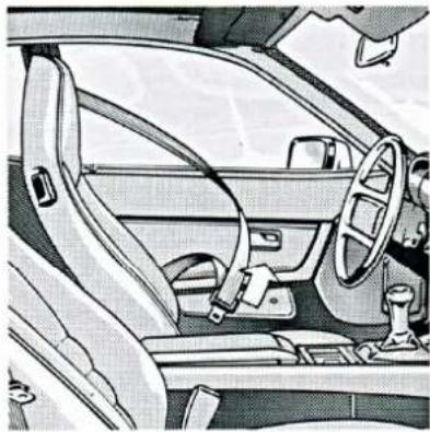 PORSCHE 944 Turbo (1989) - Automatik-Sicherheitsgurt - 2