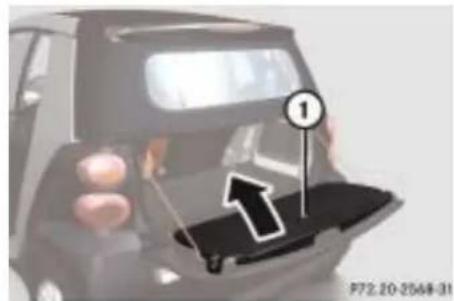 SMART Fortwo Cabrio (2007) - Staufach in der Heckklappe ^1 - 1
