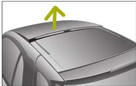 SMART Fortwo Cabrio (2006) - Schalter für das elektrische Glasschiebedach - 1