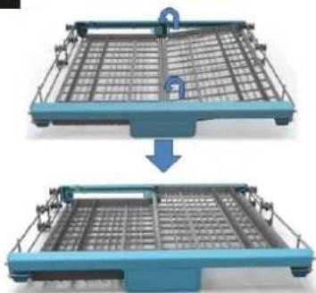 TecLime TDW-1401 - Cutlery basket could be have 5 positions: - 3