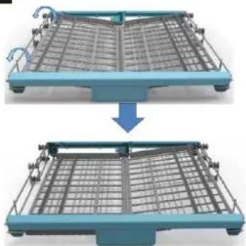 TecLime TDW-1401 - Cutlery basket could be have 5 positions: - 2