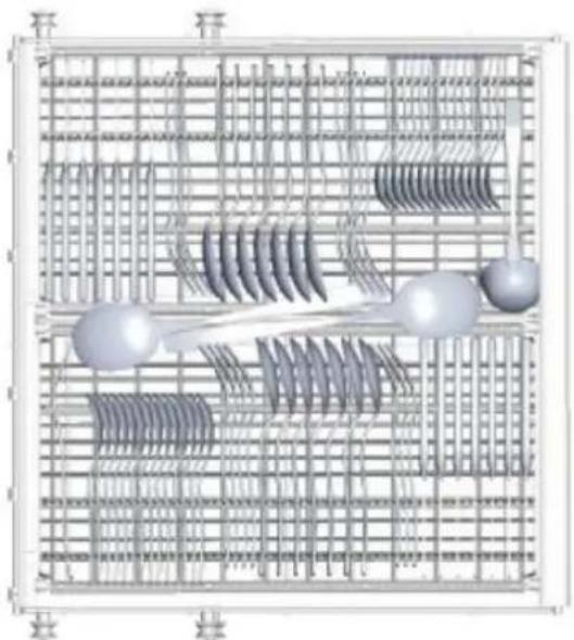 TecLime TDW-1401 - Loading the baskets according to En50242: - 2