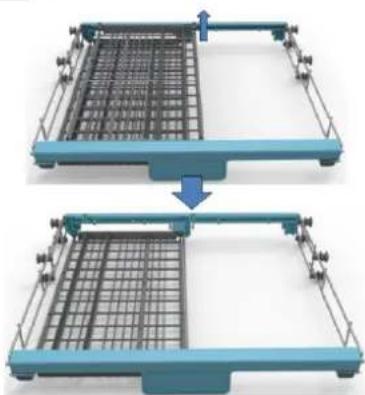 TecLime TDW-1401 - Cutlery basket could be have 5 positions: - 5
