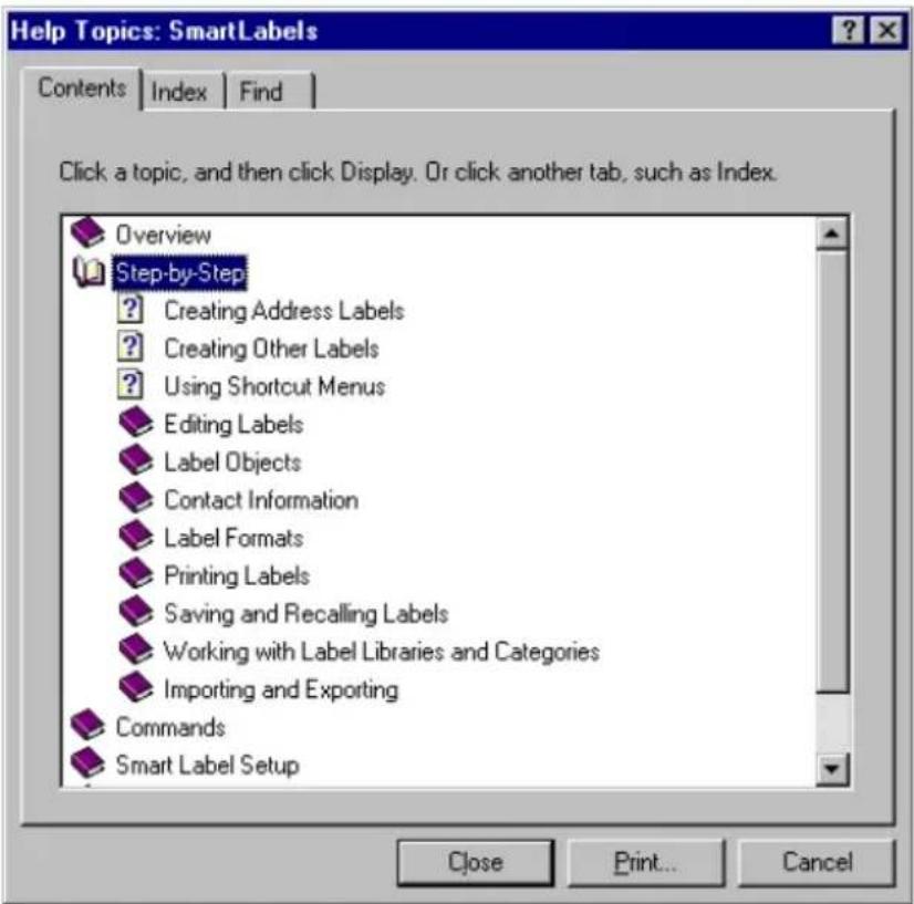 SEIKO SLP-100 - Using On-Line Help - 2