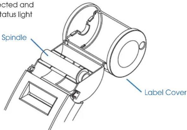 SEIKO SLP-410 - Load the roll of labels - 1