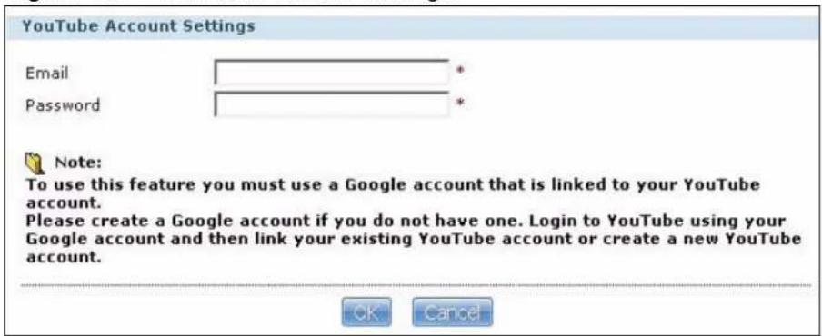YouTube Account Settings Email * Password * Note: To use this feature you must use a Google account that is linked to your YouTube account. Please create a Google account if you do not have one. Login to YouTube using your Google account and then link your existing YouTube account or create a new YouTube account. OK Cancel