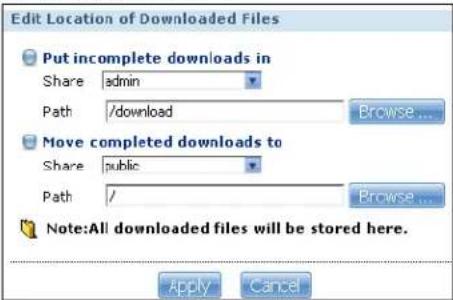 ZYXEL NSA221-2T - Adding a Download Task - 2