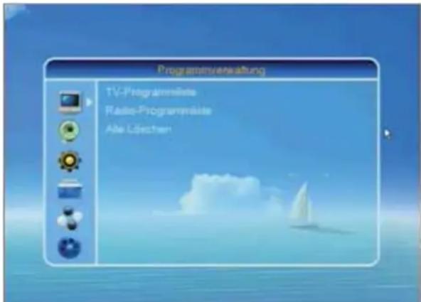 Programverkaltung TV-Programmäste Radio-Programmäste Alle Lüechen