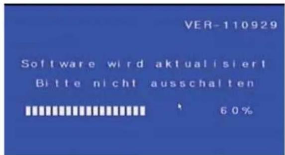 VER-110929 Software wird aktualisiert Bitte nicht ausschalten 60%