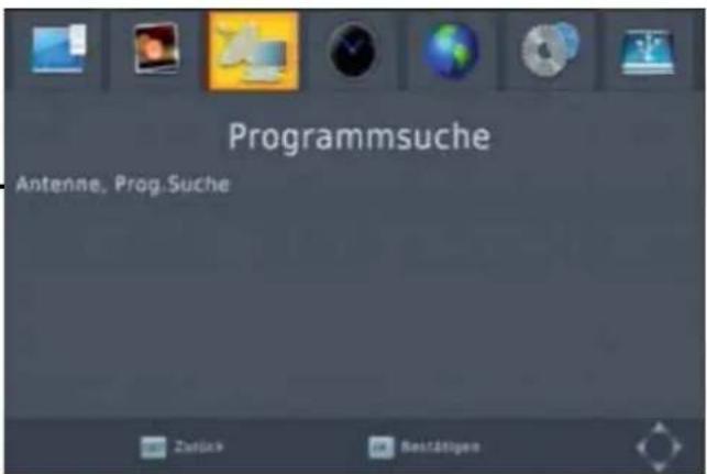 Programmsuche Antenne, Prog.Suche Zurich Bestätigen