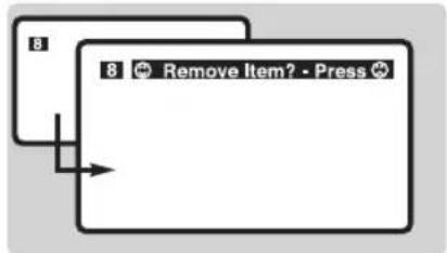 8 Remove Item? - Press