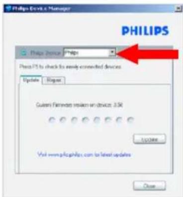 PHILIPS GoGear HDD1835 - Manuelle Überprüfung der Aktualität Ihrer Firmware - 2