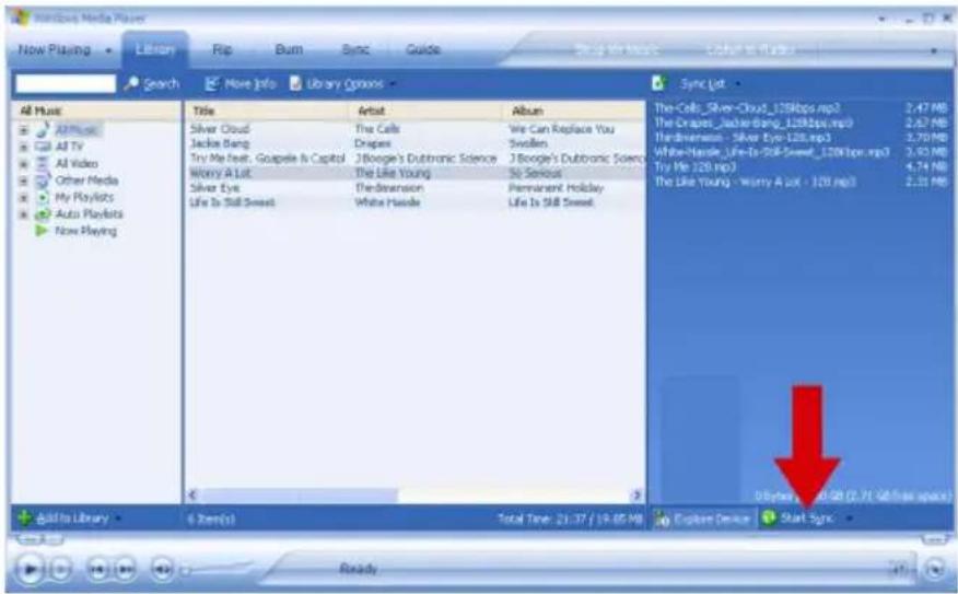 PHILIPS GoGear HDD1835 - Einrichtung der automatischen Synchronisierung - 6