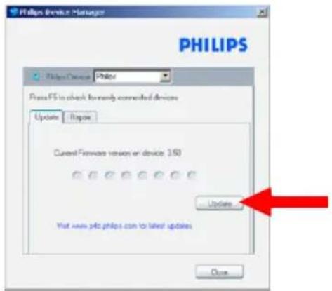 PHILIPS GoGear HDD1835 - Manuelle Überprüfung der Aktualität Ihrer Firmware - 3