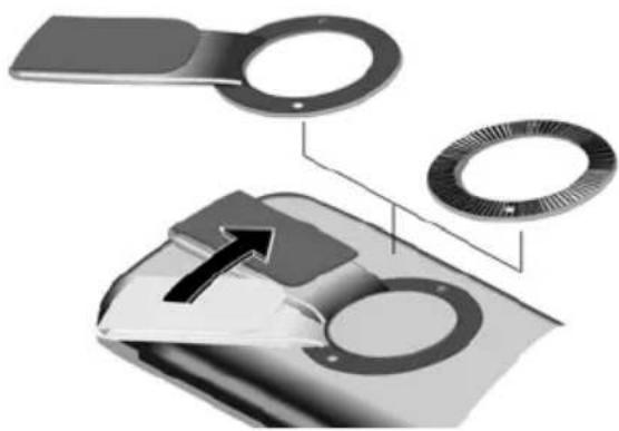 GIGASET E450 SIM - Locking the battery cover - 1