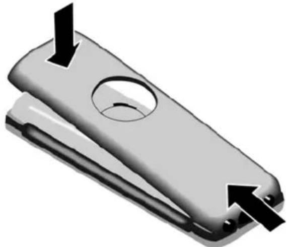 GIGASET E450 SIM - Closing the battery cover - 1