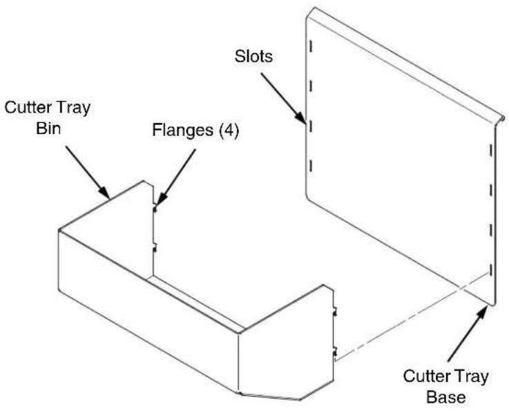 Printronix T5206R - Assembling The Media Cutter Tray - 1