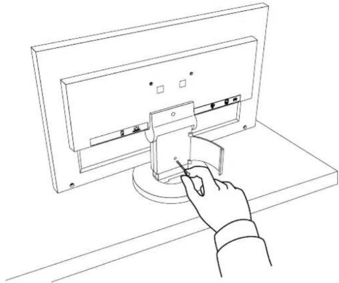 EIZO EV2333W - 5-4 Zusammenklappen des TriStand - 1