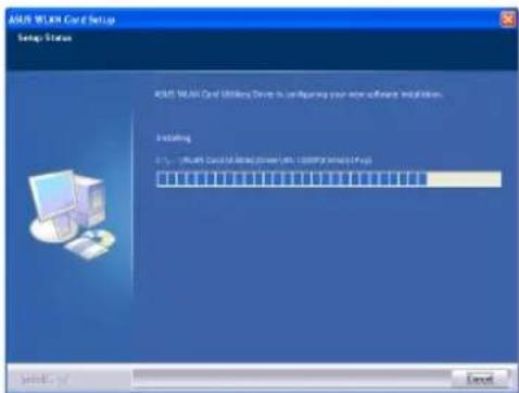 ASOS WLSR Card Setup Setup Status ASOS WLSR Card Utilities Drive to install your new software installation. Installing 0.1% - Microsoft Windows 2008 (Alt: 100076 Windows 2008 Pro)