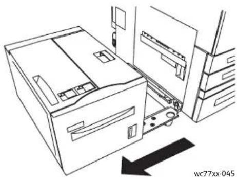 XEROX WorkCentre 7765V BW - Papierstaus hinter der linken unteren Abdeckung - 1