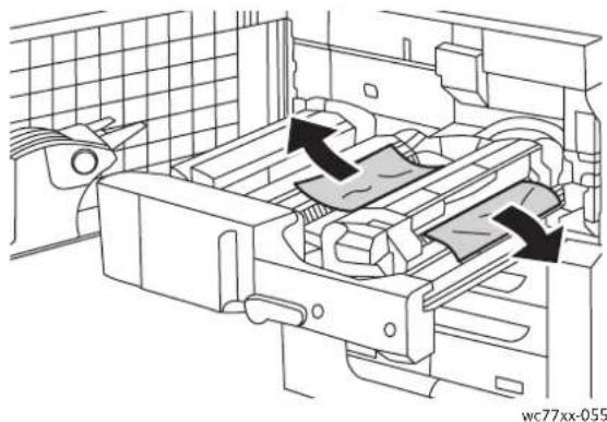 XEROX WorkCentre 7765V BW - Gestautes Papier entfernen. - 1