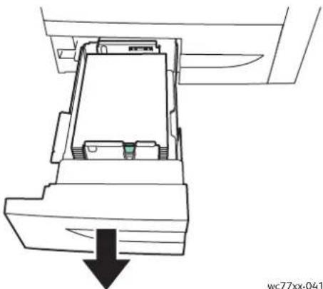 XEROX WorkCentre 7765V EW - Papierstaus in Behälter 3 und 4 - 1