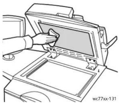 XEROX WorkCentre 7765V TW - Reinigen von Vorlagenglas und Vorlagenglasabdeckung - 2