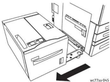 XEROX WorkCentre 7755V HW - Papierstaus hinter der linken unteren Abdeckung - 1