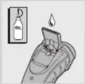 Diagram showing a bottle labeled 'D' with an oil drop and liquid droplet above it, indicating a chemical or chemical process.