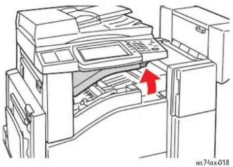XEROX WorkCentre 7435V FLXPB - Die Abdeckung anheben. - 1