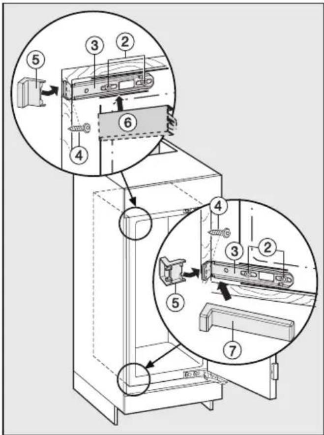 MIELE K 9557 ID - Gerät in der Nische befestigen - 2