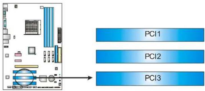 BIOSTAR TF720 A2+ - PCI1\~PCI3: Peripheral Component Interconnect Slots - 1