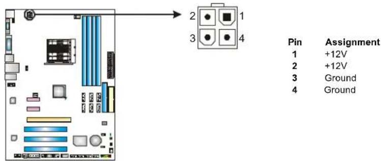 Pin Assignment 1 +12V 2 +12V 3 Ground 4 Ground