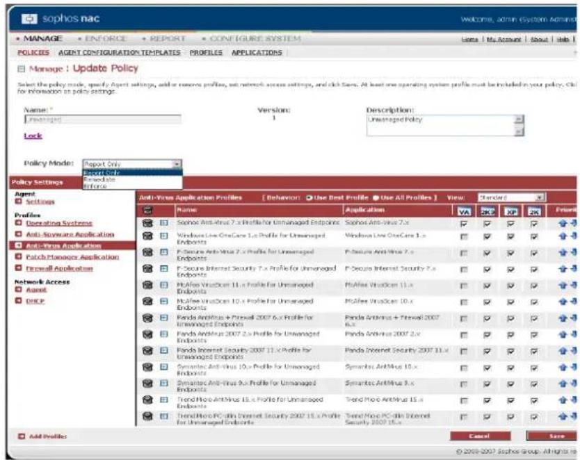 SOPHOS Endpoint Security & Data Protection - Vordefinierte Richtlinien für verwaltete und nicht verwaltete Computer - 1