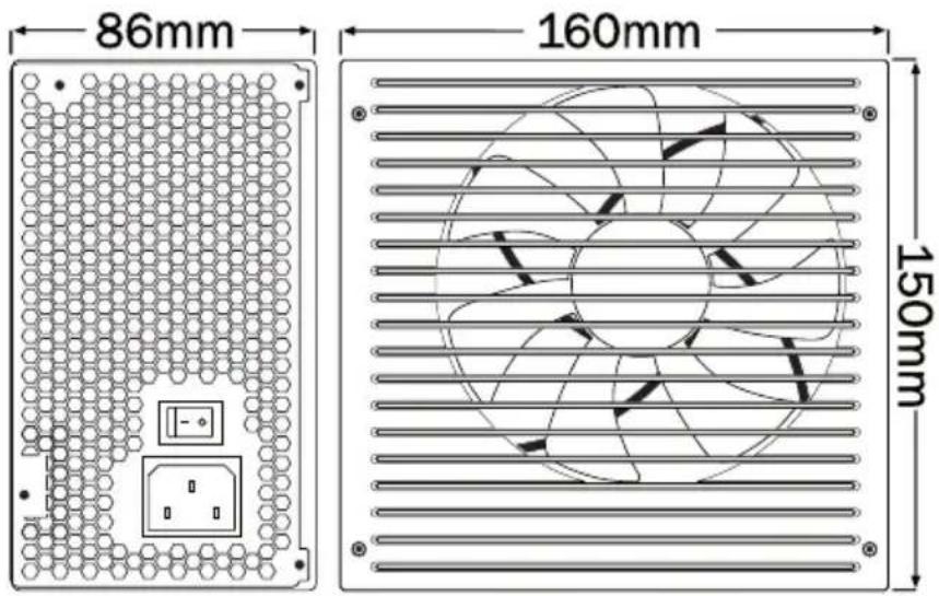 86mm 160mm 150mm
