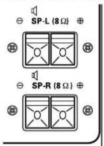 SP-L (8 Ω) SP-R (8 Ω)